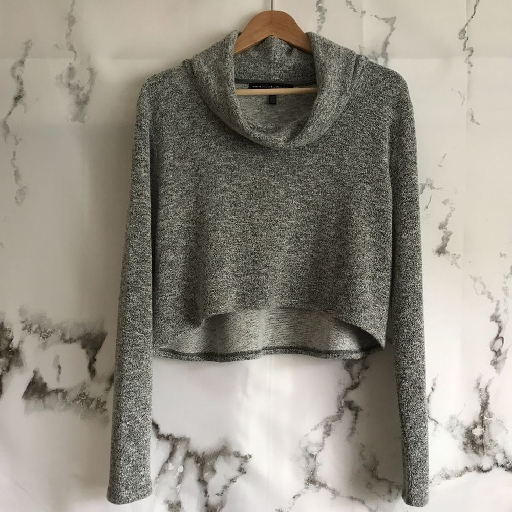 White House Black Market Cropped Cowl Neck…